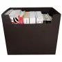 Portable File Folder Organizer, Magazine & Book Storage Boxes with Side Handles, Black Portable File Folder Organizer, Magazine & Book Storage Boxes with Side Handles, Black