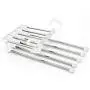 DNJKSA Fashion 5 in 1 Pant Rack Shelves Stainless Steel Clothes Hangers Multi-Functional Wardrobe Magic Hanger(Random Color)