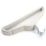 uhfjghyiyi 10pcs 45 0.5 24.5 Plastic Flocking Clothes Hangers Ivory White Clothing Hangers Ideal for Everyday Standard Use-a