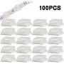 Strip Light Mounting Clips KINDPMA Self Adhesive LED Strip Light Mounting Brackets Holder for 10mm(3/8") Wide Waterproof and Non Waterproof 3528/5630/5050/2835 LED Strip Light,100 Pack