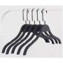 10pcs Space Saving Thin Matte Black Plastic Clothes Hanger for Shirts Dress and Sun-top