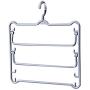 Multi Layers Trousers Hanger,Clothes Pants Hangers, Trouser Hangers,3 Layers Multifunctional Closet Hanger Swing Arm Space Save Closet Storage Organizer for Scarf, Trouser(Grey)