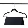 Kenton Grey Adults Size, Premium Heavyweight Velvet Hangers ? Ultra-Thin, Space Saving, No-Slip, Strong & Durable For Adult Clothing - Set of 50, Black