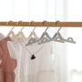 Foldable Portable Clothes Hangers, Non Slip Adult Kid Hangers Solid Color Plastic Travel Household-Beige 8-Pack