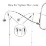 Mini Tree Necklace Eyeglass Chain Beaded Sunglasses Strap and Cords for Women (Silver and Gold)