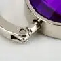 Detectorcatty Portable Crystal Alloy Purse Holder Handbag Hook Foldable Hangbag Hook Desk Hanger Multiple Bag Accessories