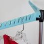 Sunbeam Foldable, Collapsible and Portable Tripod Clothes Drying and Garment Rack, Naturally Dry Without Power, Holds Up 36 Hanger Loops (Blue)