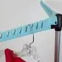 Sunbeam Foldable, Collapsible and Portable Tripod Clothes Drying and Garment Rack, Naturally Dry Without Power, Holds Up 36 Hanger Loops (Blue)