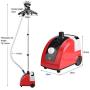Estink Clothes Steamer,Heavy Duty 1700W Standing Vertical Floor Steam Irons Standing Fabric Steamer Fast Heat Up Steamer with Garment Hanger and Fabric Brush,Red Estink Clothes Steamer,Heavy Duty 1700W Standing Vertical Floor Steam Irons Standing Fabric Steamer Fast Heat Up Steamer with Garment Hanger and Fabric Brush,Red