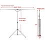 Mapsoul Indoor&Outdoor Multipurpose Durable Stainless Foldable Garment Racks Household Large Stable Adjustable High Capacity Heavy Duty Clothes Hanger Collapsible Laundry Drying Rack