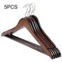 5 Pcs Non-Slip Trouser Bar Wooden Clothes Hangers Suit Jeans Pants Coat Shirts Hangers Clothes Hangers Clothes Storage Random Color