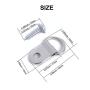 EDCarrying 100 Pack Heavy Duty D Ring Picture Hangers with Screws Single Hole EDC-01