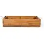 Fold able Organization Rustic Display Storage Wood Box, Mahogany Color (14&quotX45&quotX8”)