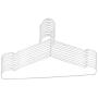 uxcell Stainless Steel Home Travel Towel Coat Clothes Hanger 42cm Length 10pcs Sliver Tone
