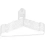 uxcell Stainless Steel Home Travel Towel Coat Clothes Hanger 42cm Length 10pcs Sliver Tone