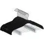 10pcs Velvet Skirt Hangers, with Clips Non Slip Velvet Clothes Hangers, with Notches for Pants and Coat Slim and Heavy Duty 10pcs Velvet Skirt Hangers, with Clips Non Slip Velvet Clothes Hangers, with Notches for Pants and Coat Slim and Heavy Duty