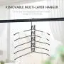 KALREDE Hangers -Heavy Duty Metal Clothes Hangers - Wire Non-Slip Closet Space Saving Hangers- 5 in 1 Clothing Hanger Organizer- Detachable Hangers for Coat, Skirt, Pants, Shirt, Sweater (2 Pack) KALREDE Hangers -Heavy Duty Metal Clothes Hangers - Wire Non-Slip Closet Space Saving Hangers- 5 in 1 Clothing Hanger Organizer- Detachable Hangers for Coat, Skirt, Pants, Shirt, Sweater (2 Pack)