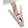 Strnek Cloth Hanger Clothespin Bathroom Racks Socks Drying Hanger Travel Portable Folding Clothes Clips Hanger Clothing Holding Ties(White)