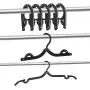 KINJOEK 20 Packs Black Travel Hangers, Portable Folding Travel Hangers Lightweight Plastic Sturdy Clothes Hangers Drying Rack for Travel, Baby