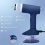 ZZYJYALG Garment Ironing Machine Plastic Metal Transparent Water Tank Handheld Two-Speed Design Large Capacity High Temperature Cotton Blended Travel Household Polyester Portable (Blue)