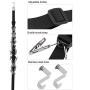 Yencoly Over Door Baseball Cap Holder, Over Door Baseball Cap Holders Rack Clothing Hangers Rack Caps Organizer Rack Dry Rack Clothes Over Door Hangers