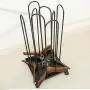 YGLight Hanger Clothes Hangers Cart Hold Hanger Storage Stand Smooth Anti-Rust Stacker Swivel Casters Easy Movement Iron, Wood (Color : Black)