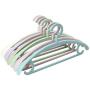 10pcs Random Color Non-Slip Dry Clothes Hanger Creative Windproof Practical Wardrobe Adult Children Dress Storage Rack Multifunction Hook