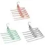 2pcs Random Color Pants Hangers Holders Multifunction Trousers Hanger Tie Scarfs Belt Towel Non-Slip Magic Hanger Storage Rack Clothes Hanger