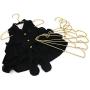 KOOBAY 30Pack 12.6 inch Gold Metal Hangers Non Slip Suit Coated Wire Aluminum Children Storage Baby Hangers KOOBAY 30Pack 12.6 inch Gold Metal Hangers Non Slip Suit Coated Wire Aluminum Children Storage Baby Hangers