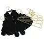 KOOBAY 30Pack 12.6 inch Gold Metal Hangers Non Slip Suit Coated Wire Aluminum Children Storage Baby Hangers