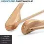 Tenrry 6 Pcs Wide Shoulder Wooden Hangers with Non Slip Pants Bar for Coat Clothes Dress Suit