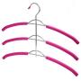 Organize Closet, Non Slip 3 Layers Strong Metal Hanger for Clothes Coats (2 Pieces/Lot) Random Color
