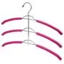 Organize Closet, Non Slip 3 Layers Strong Metal Hanger for Clothes Coats (2 Pieces/Lot) Random Color