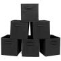 Maogear 6pcs Non-Woven Fabrics Storage Boxes Black