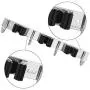 Favbal Broom Mop Holder Wall Mount Stainless Steel Wall Mounted Storage Organizer Heavy Duty Tools Hanger with 3 Racks 4 Hooks for Kitchen Bathroom Closet Office Garden