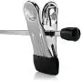 HANGERWORLD 12 Chrome 15.7nch Metal Pants Skirt Adjustable Clip Coat Clothes Garment Hangers