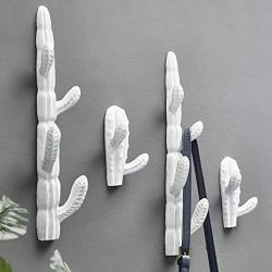 Ass Wall Cactus Coat Hook, Creative Styling Wall Ornament White Hanger, Clothes/Coat/Hat/Rust and Durable Wall Hanging (Size : B)