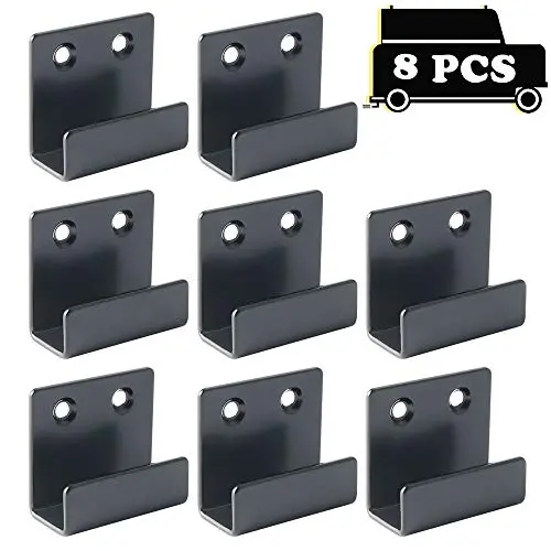 Alise JX200B-8P Stainless Steel Tile Bracket Billboard Holder Brackets Utility Hook Hanger Heavy Duty Wall Mount,Black 8 Pack Alise JX200B-8P Stainless Steel Tile Bracket Billboard Holder Brackets Utility Hook Hanger Heavy Duty Wall Mount,Black 8 Pack