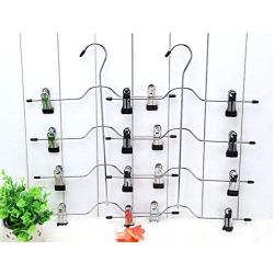 5pcs 5 Layers Stainless Steel Multifunctional Clothes Hangers Pants Storage Hangers Cloth Rack Multilayer Storage Cloth Hanger