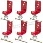 (6 Pack) - Universal Fire Extinguisher Wall Hook, Mount, Bracket, Hanger for 15 to 20 Lb. Extinguisher - FREE SCREWS & WASHERS INCLUDED