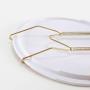 Plate Hangers KINDPMA 5 Pack Wall Plate Hangers 10 Inch Invisible Stainless Steel Wire Hanger Holders 9 to 11 Inch Brass Coated for Pottery Platter Tray Dish Antique China Display