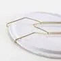 Plate Hangers KINDPMA 5 Pack Wall Plate Hangers 10 Inch Invisible Stainless Steel Wire Hanger Holders 9 to 11 Inch Brass Coated for Pottery Platter Tray Dish Antique China Display