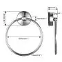 Yohom SUS 304 Stainless Steel Vacuum Suction Cup Round Towel Ring Holder for Bathroom & Kitchen Storage Modern Shower Dish Towel Ring Hanger No Tools Required Brushed Finish