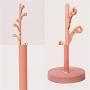 TYM-JKH Hanger Simple Floor Coat Rack Vertical Metal Hanger Bedroom Living Room Clothes Rack Simple Warm Pink Floor Hanger