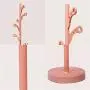 TYM-JKH Hanger Simple Floor Coat Rack Vertical Metal Hanger Bedroom Living Room Clothes Rack Simple Warm Pink Floor Hanger