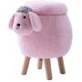TREXM Have-Fun Series Upholstered Ride-on Storage Ottoman Footrest Stool with Vivid Adorable Animal Shape Storage Box,Pink Sheep, Gray TREXM Have-Fun Series Upholstered Ride-on Storage Ottoman Footrest Stool with Vivid Adorable Animal Shape Storage Box,Pink Sheep, Gray