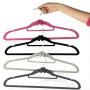 LFSHYP Clothes Hangers 10pcs/Set Clothes Hanger ABS Closet Organizer Pile Coating Mini Flocking Coat Hooks Closet Organizer Clothes Hanger