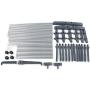 Wilbur Charley 3-Layer Portable Clothes Drying Rack Rolling Garment Clothing Rack Storage Shelf Organizer Clothes Hangers Folding Laundry Dryer Hanger for Indoor,Outdoor (Gray)