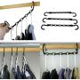 Baorin New Plastic Hanger Multi-Functional Hanger Dry and Wet Clothes Non-Slip Hanger Closet Systems