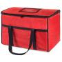 Homevative (Extra Large 22x14x13) Nylon Insulated Food Delivery and Reusable Grocery Bag - For Catering, Restaurants, Delivery Drivers, Uber Eats, Grubhub, Postmates, Shipt, Instacart, and more.